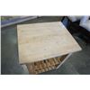 Image 2 : BUTCHER BLOCK TOP KITCHEN CART