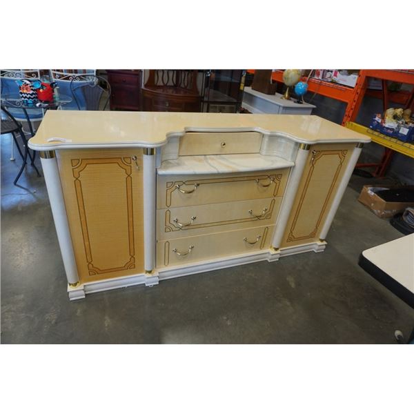 LARGE 4 DRAWER DRESSER - MADE IN ITALY - 70 INCHES WIDE X 21 DEEP X 35 TALL
