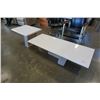 Image 1 : WHITE COFFEE TABLE AND ENDTABLE SET