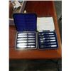 Image 2 : TRAY OF POCKET KNIVES, BOSUNS WHISTLE, WOOD BOX