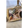 Image 4 : Basket of carved wood figures and more