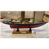 Image 2 : BLUENOSE WOOD  SAILING SHIP MODEL WITH RIGGING