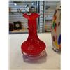Image 2 : 2 ART GLASS VASES