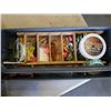 Image 2 : TACKLEBOX WITH CONTENTS AND VINTAGE ALPHA MOOCHING REEL