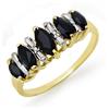 Image 1 : CERTIFIED 1.02 ctw SAPPHIRE LADIES RING YELLOW GOLD