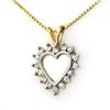 Image 1 : ACA CERTIFIED 0.25ctw DIAMOND PENDANT 14KT YELLOW GOLD