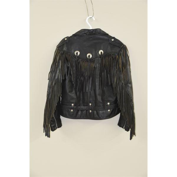 Bristol Leather Fringed Biker Jacket