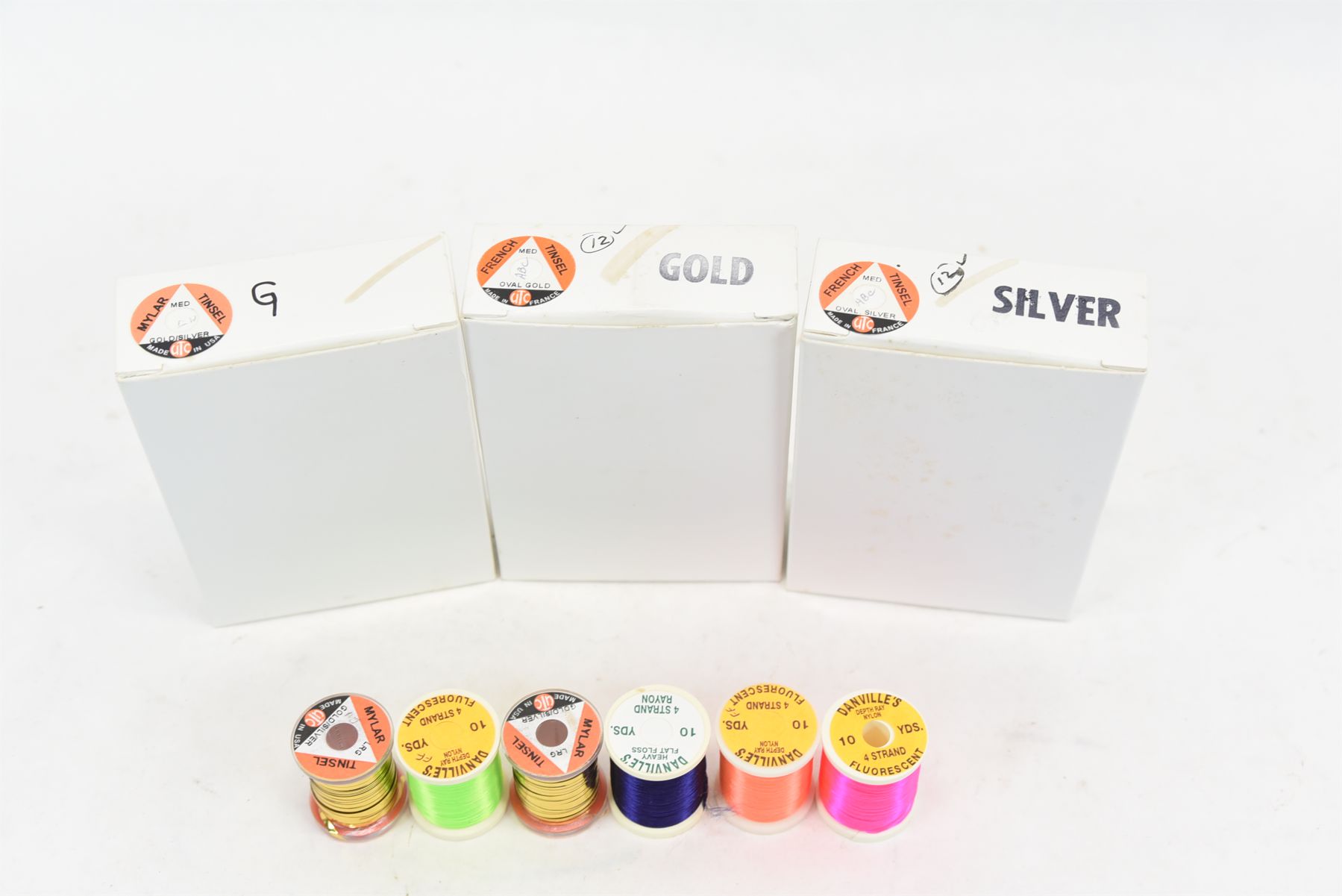 Box Lot Fly Fishing Fly Making Material Mylar/French Tinsel