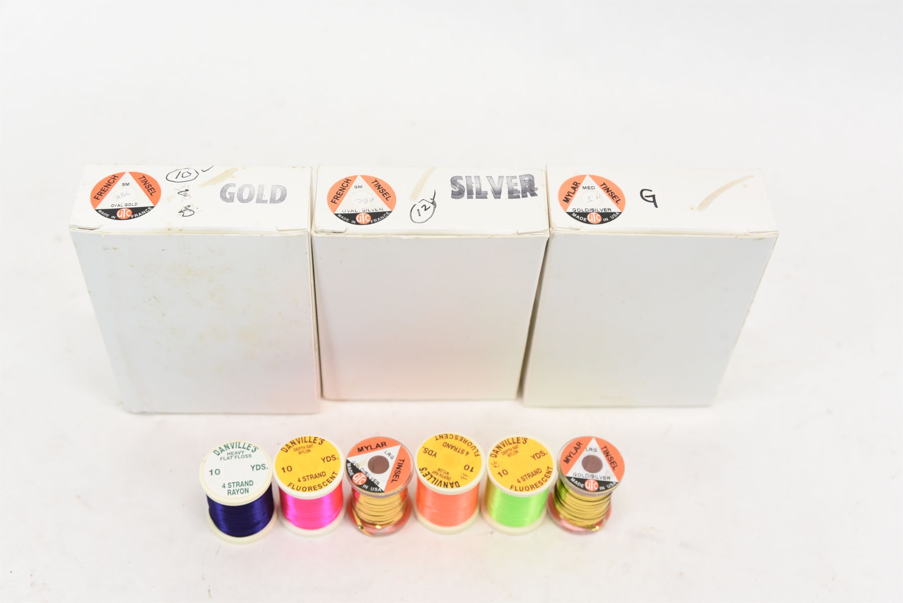 Box Lot Fly Fishing Fly Making Material Mylar/French Tinsel