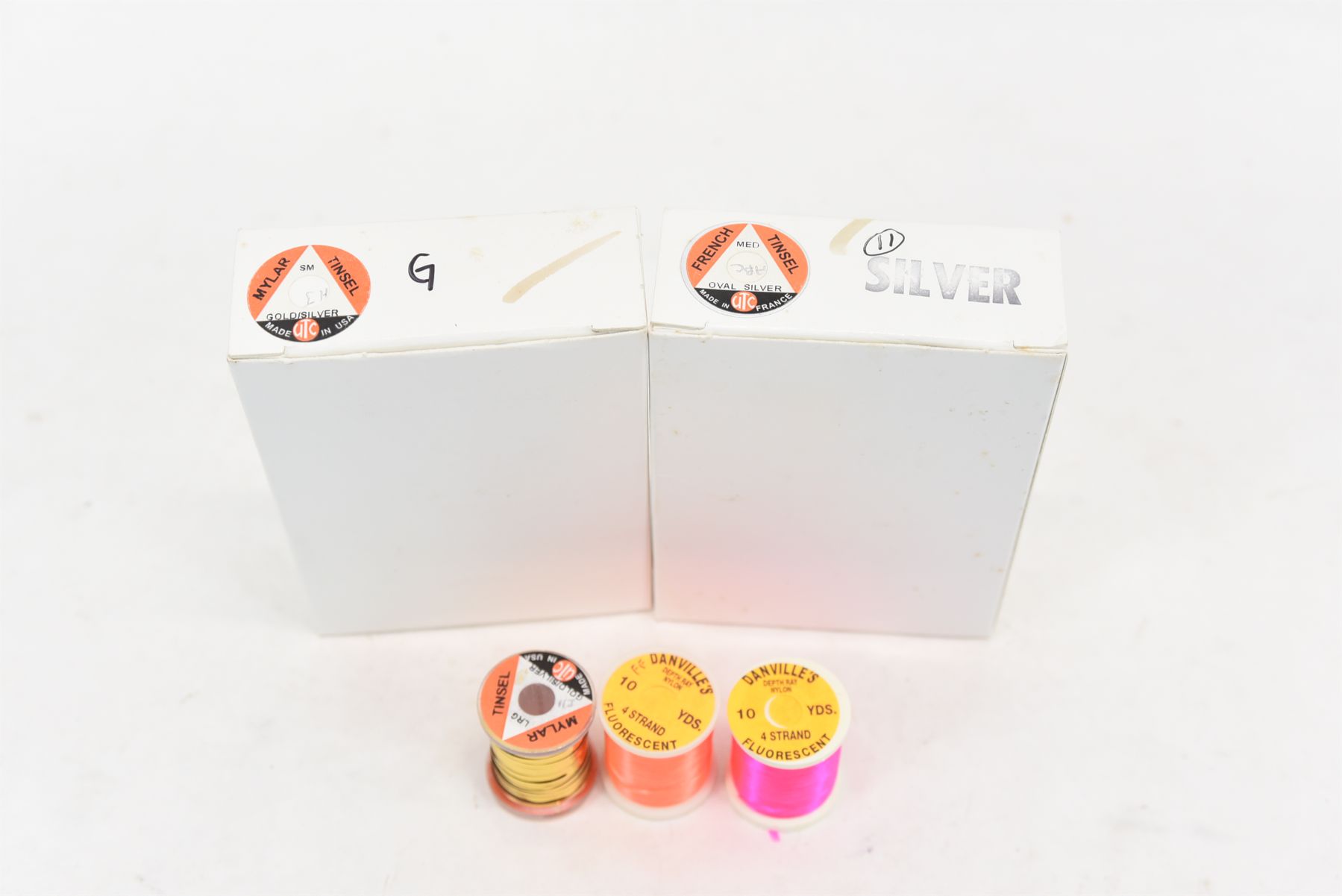 Box Lot Fly Fishing Fly Making Material Mylar/French Tinsel ...