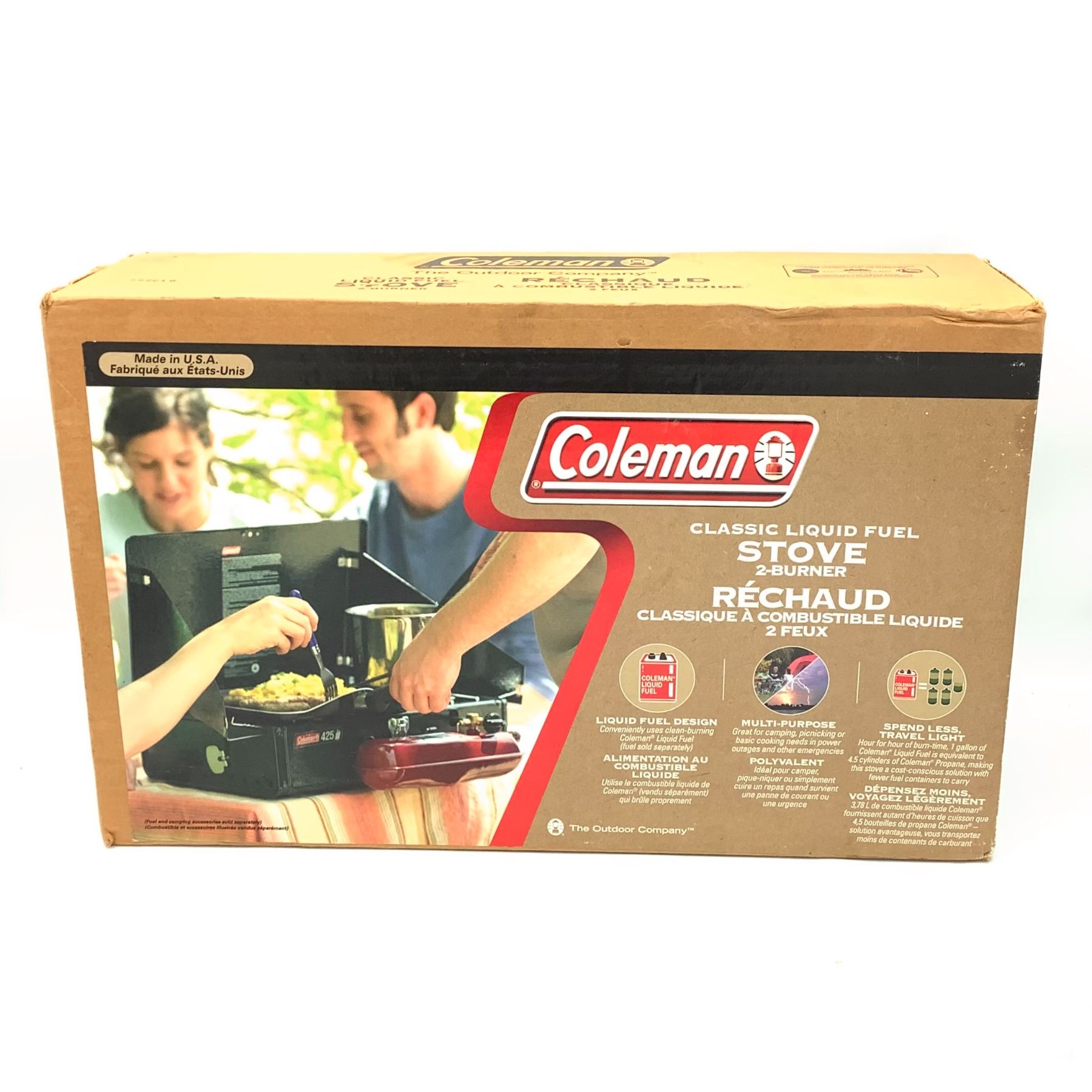 Coleman Liquid Fuel Stove with 2 Burners