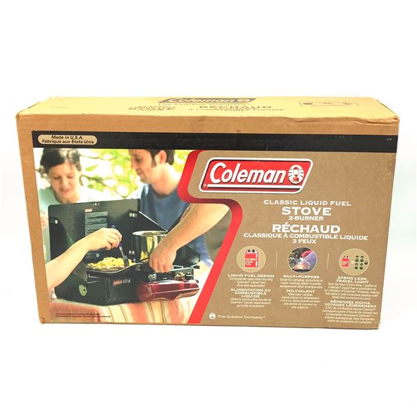 Coleman Liquid Fuel Stove with 2 Burners