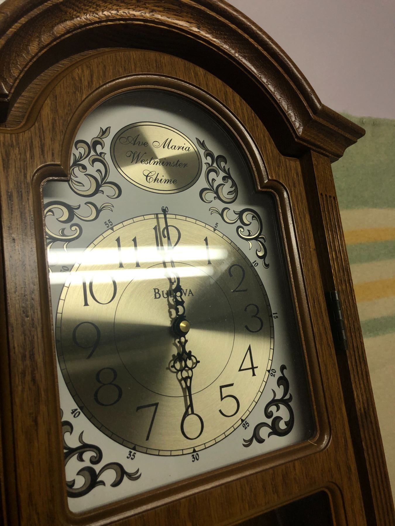 Ave Maria Westminister Chime Bulova Hanging Clock