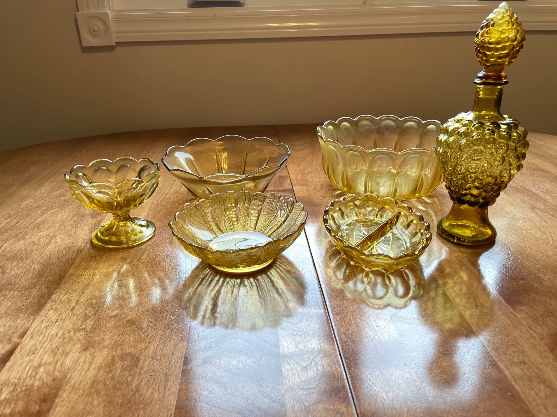 Vintage Amber Glassware