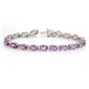 Image 1 : OVERSTOCK 16.30ctw AMETHYST TENNIS BRACELET WHITE GOLD