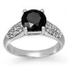 Image 1 : OVERSTOCK 2.75ctw WHITE & BLACK DIAMOND RING WHITE GOLD