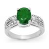 Image 1 : ACA OVERSTOCK 2.92ctw EMERALD & DIAMOND RING 14KT GOLD