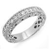 Image 1 : CERTIFIED 1.00ctw DIAMOND PAVE RING 14KT WHITE GOLD