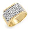 Image 1 : OVERSTOCK 1.0ctw ACA CERTIFIED DIAMOND MEN'S RING GOLD