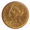 Image 1 : 1894 Eagle Liberty Gold US $5 NGC Certified Coin MS60