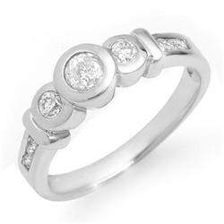 CERTIFIED THREE-STONE 0.55ctw DIAMOND ANNIVERSARY RING