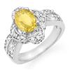 Image 1 : ACA CERTIFIED 3.50ctw SAPPHIRE & DIAMOND RING 14KT GOLD