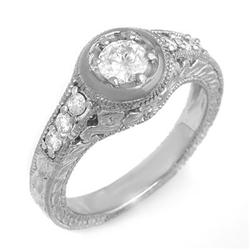 SOLITAIRE 0.70ctw DIAMOND ENGAGEMENT ANNIVERSARY RING