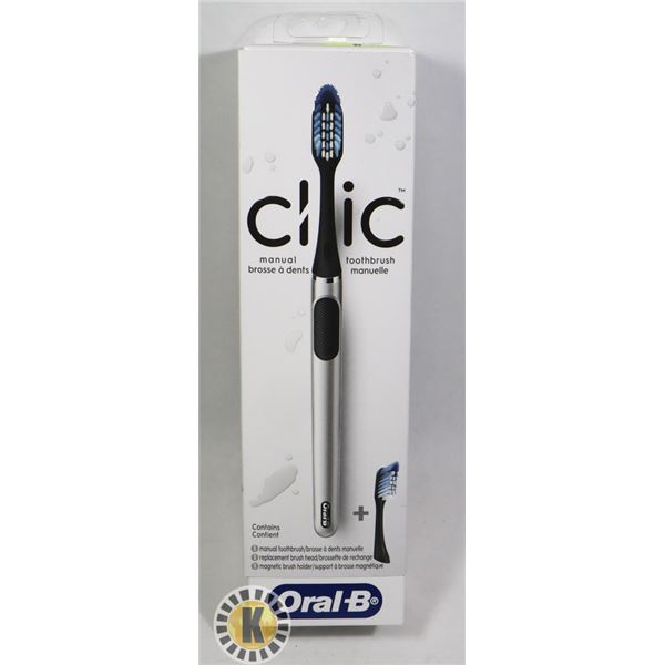 NEW ORAL-B CLIC TOOTHBRUSH