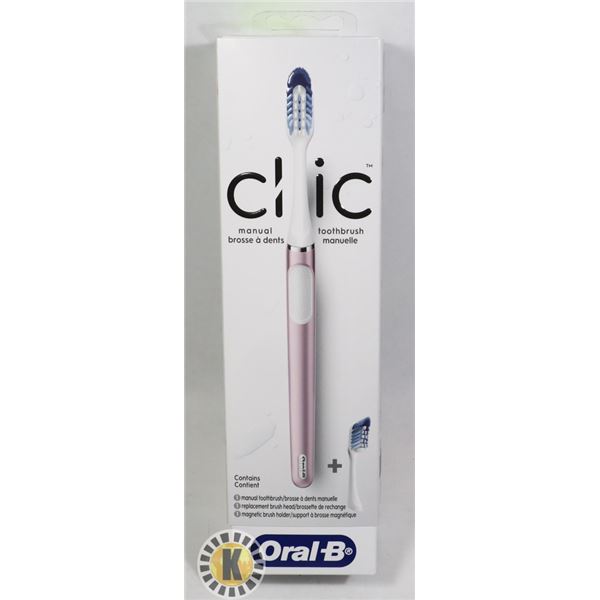 NEW ORAL-B CLIC TOOTHBRUSH