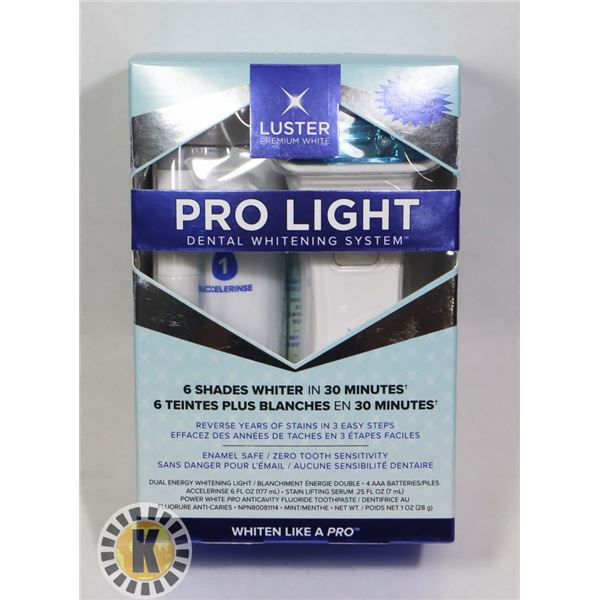 NEW LUSTER PRO LIGHT DENTAL WHITENING SYSTEM