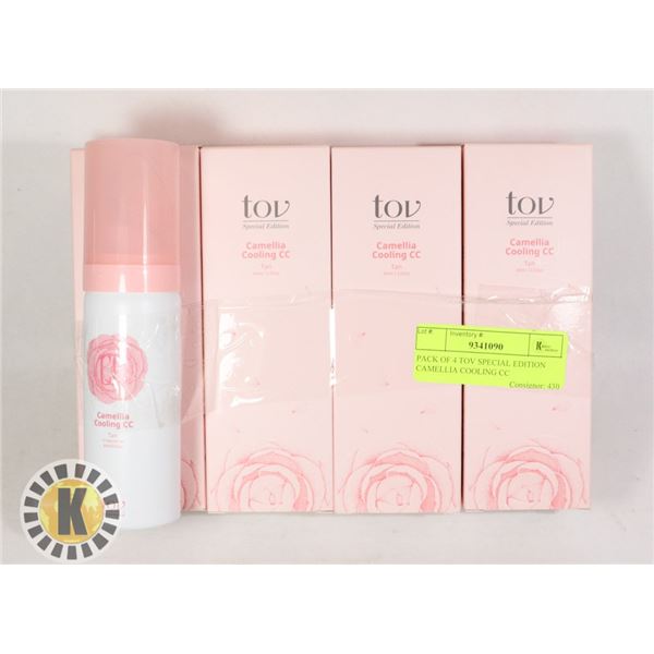 PACK OF 4 TOV SPECIAL EDITION CAMELLIA COOLING CC