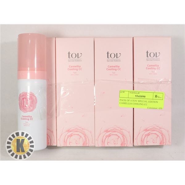 PACK OF 4 TOV SPECIAL EDITION CAMELLIA COOLING CC