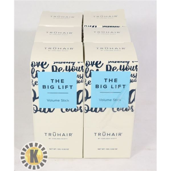 PACK OF 6. TRUHAIR- THE BIG LIFT VOLUME STICK