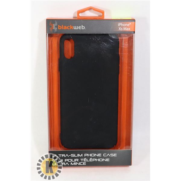NEW BLACK WEB IPHONE Xs MAX ULTRA SLIM PHONE CASE