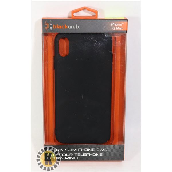 NEW BLACK WEB IPHONE Xs MAX ULTRA SLIM PHONE CASE