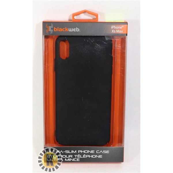 NEW BLACK WEB IPHONE Xs MAX ULTRA SLIM PHONE CASE