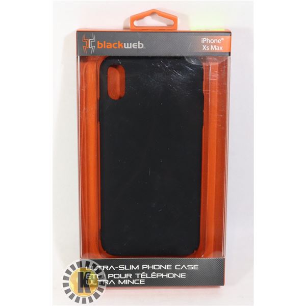 NEW BLACK WEB IPHONE Xs MAX ULTRA SLIM PHONE CASE