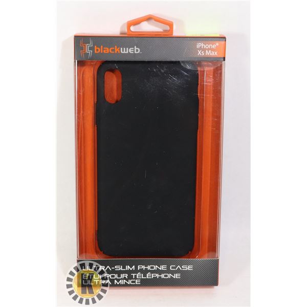 NEW BLACK WEB IPHONE Xs MAX ULTRA SLIM PHONE CASE