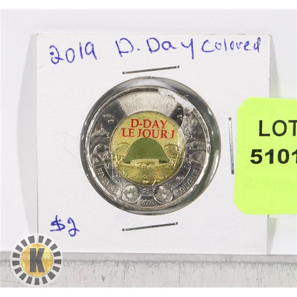 2019 D-DAY COLORED REMEMBRANCE DAY $2