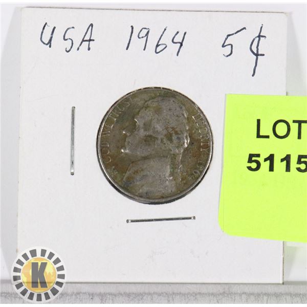 1964 USA NICKEL