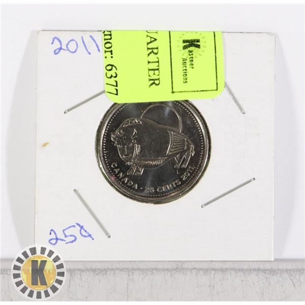 2011 CANADIAN BUFFALO QUARTER