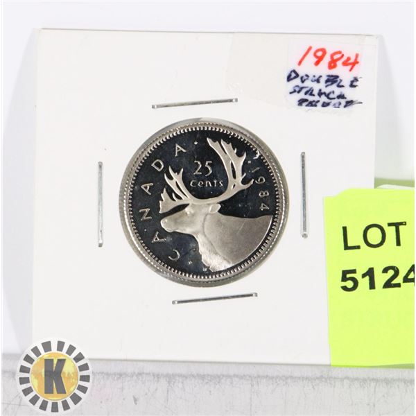 1984 RARE CANADIAN DOUBLE STRUCK 50 CENT PIECE