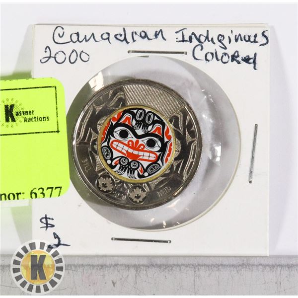 2000 CANADIAN COLORED INDIGENOUS $2