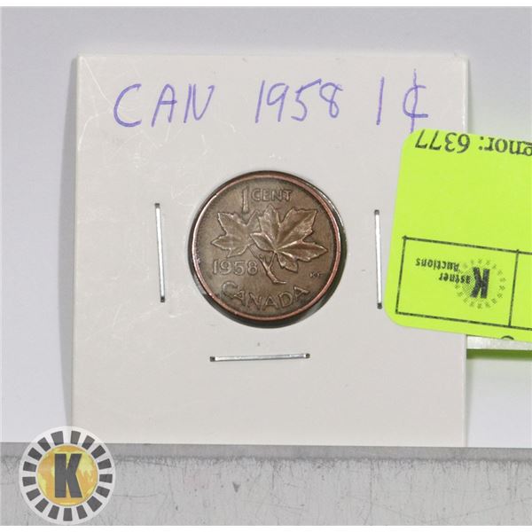 1958 CANADIAN 1 CENT