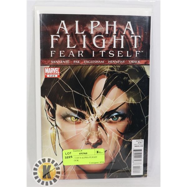 MARVEL 3 OF 8 ALPHA FLIGHT COMIC BOOK