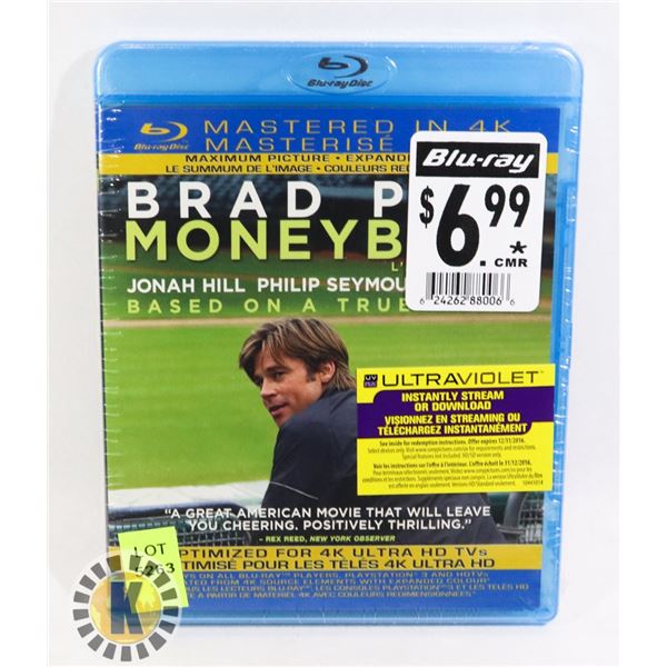 NEW BLUE RAY BRAD BIT MONEY BALL