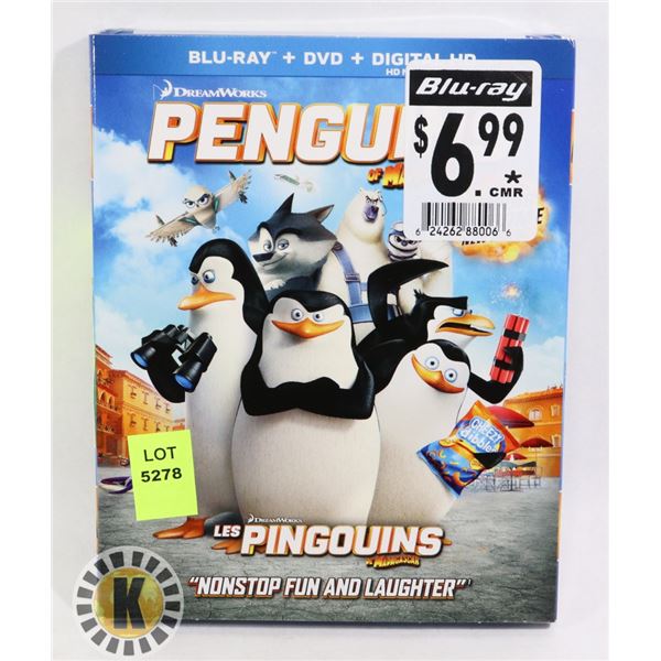 NEW BLUE RAY THE PENGUINS OF MADAGASCAR