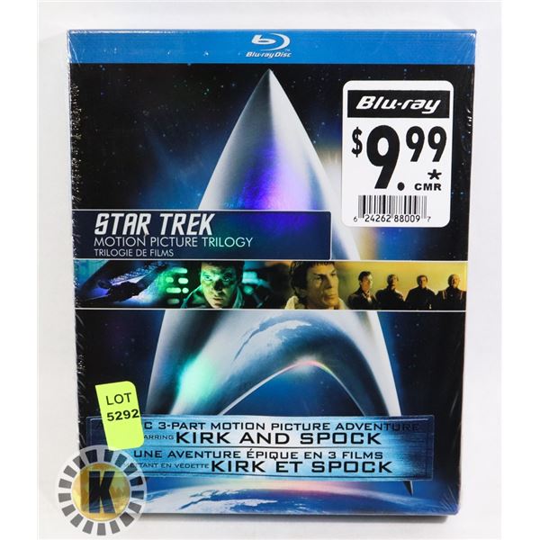 NEW BLUE RAY STAR TREK MOTION PICTURE TRILOGY