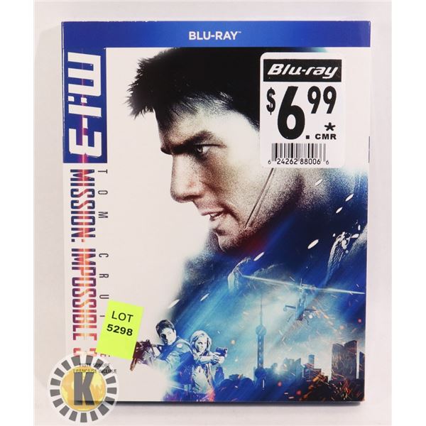 NEW BLUE RAY TOM CRUISE M:I-3