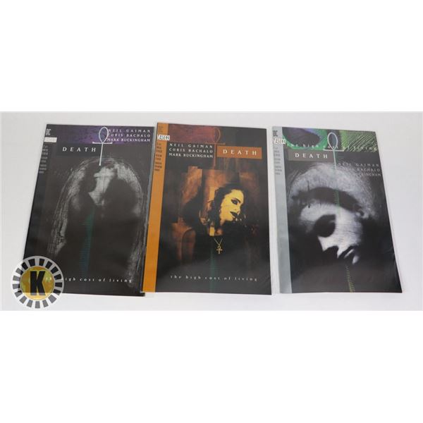 DC VERTIGO DEATH #1-3